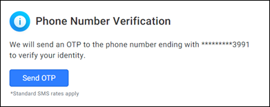 Verify phone number